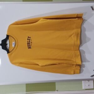 Hurley XL Royal Gold Dropout Ivy League Fleece lined crew neck pullover sweatshi